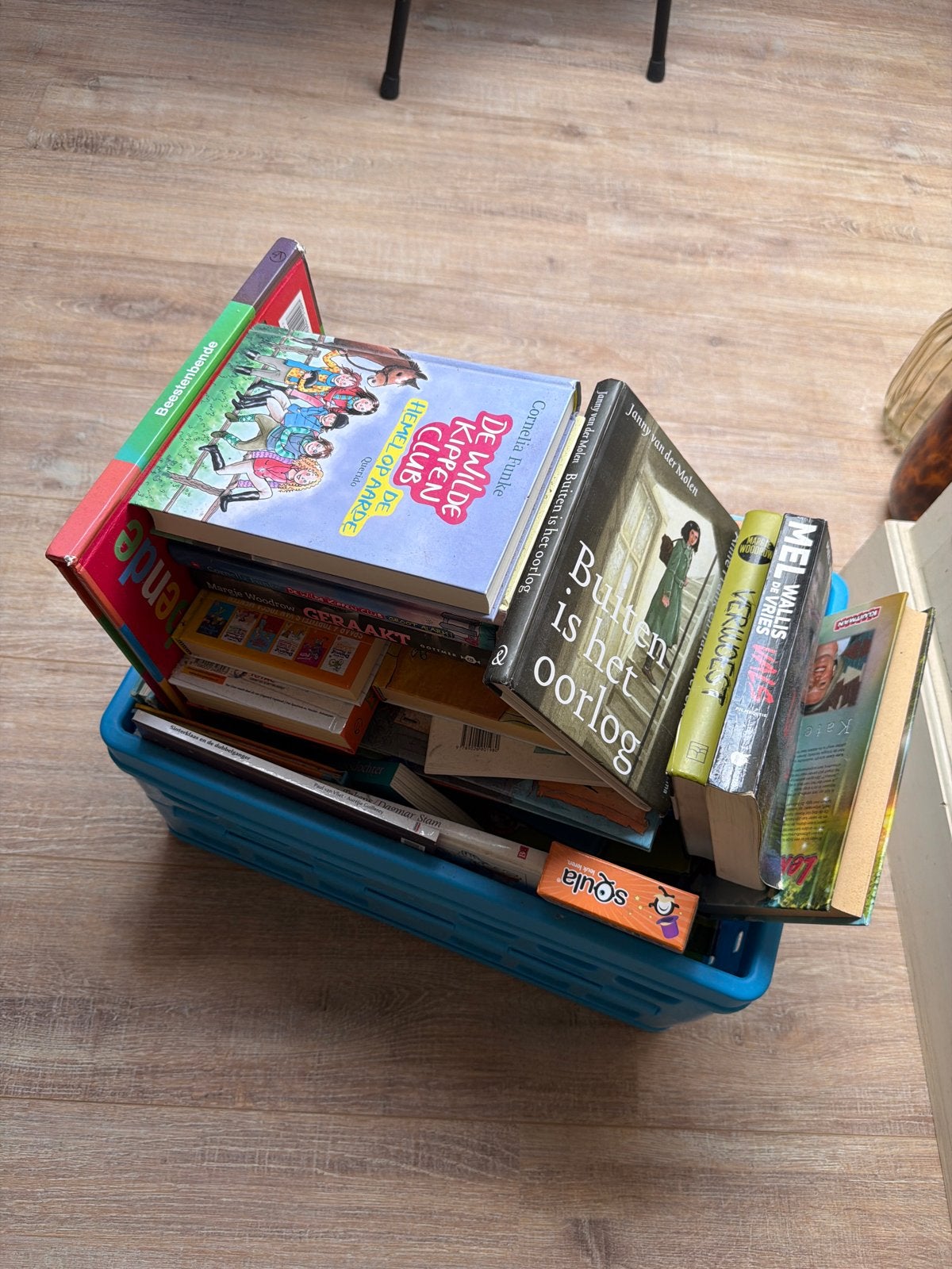 Diverse kinderboeken in krat - Fictie en Non-fictie, Ophalen, Gelezen