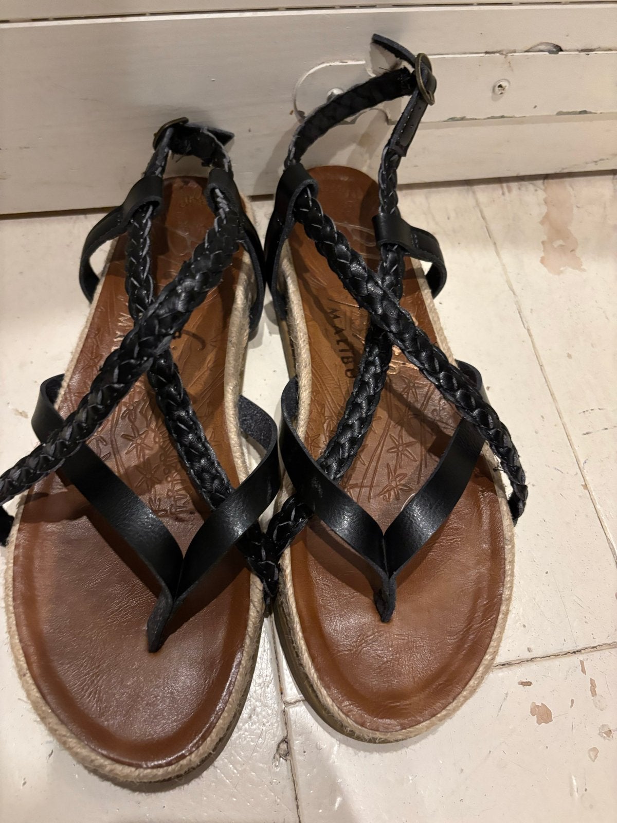 Zwarte Blowfish Malibu sandalen maat 41, Ophalen of Verzenden, Gedragen, Zwart, Sandalen of Muiltjes