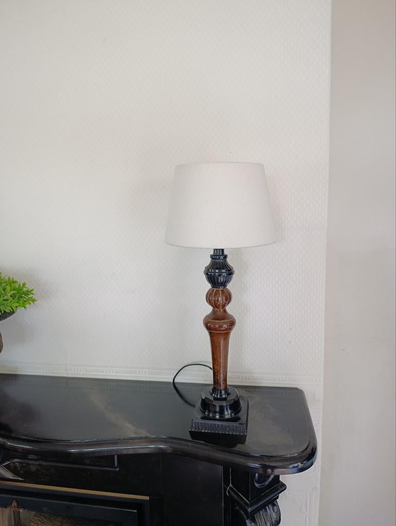 Antieke ijzeren lampen met marmeren poot (set van 2), Ophalen