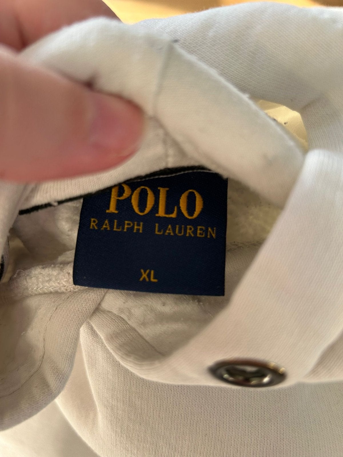 Polo Ralph Lauren Hoodie - Wit - Maat XL, Kleding | Heren, Truien en Vesten, Ophalen of Verzenden, Gedragen, Maat 56/58 (XL), Wit