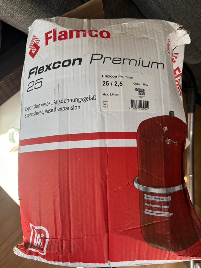 Flamco Expansievat, 30 tot 80 cm, Cv-ketel of Combi-ketel, Minder dan 60 cm, Ophalen of Verzenden