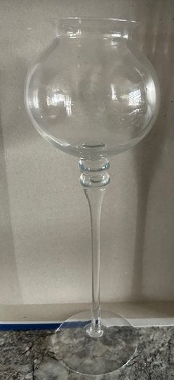 Windlicht op voet, Ophalen of Verzenden, Zo goed als nieuw, Glas, Windlicht