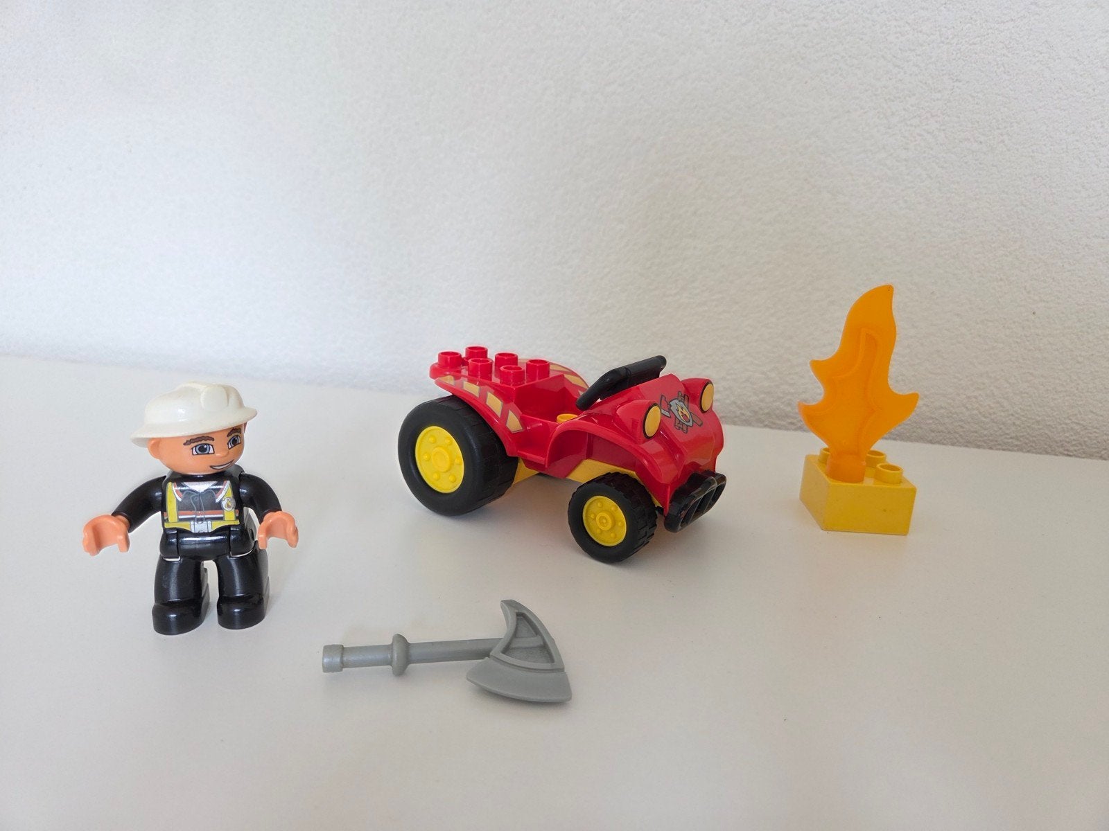 Nette LEGO DUPLO 6169 brandweercommandant quad compleet.

De, Ophalen of Verzenden, Zo goed als nieuw, Duplo, Complete set