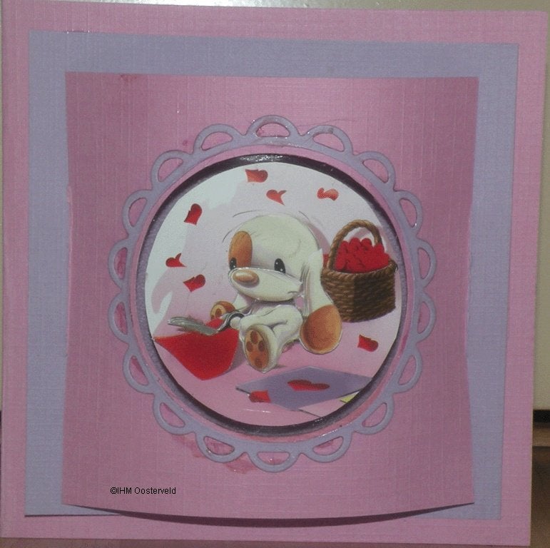 3D Kaart Blanco 2  Hondje Mylo1., Ophalen of Verzenden, Nieuw, Overige thema's