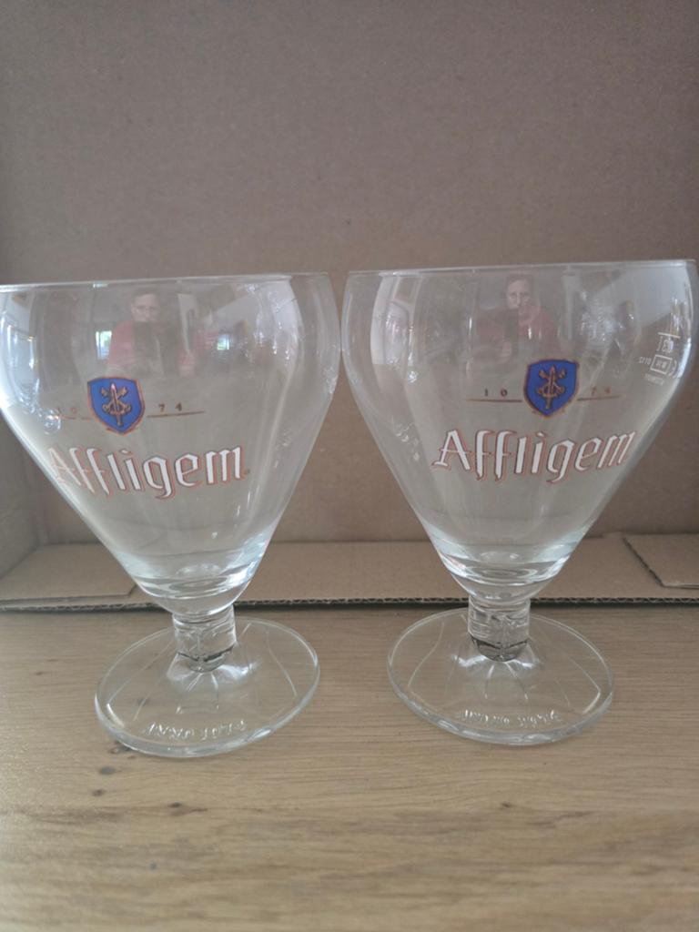 Affligem bierglazen, Verzamelen, Glas en Borrelglaasjes, Nieuw, Bierglas, Ophalen