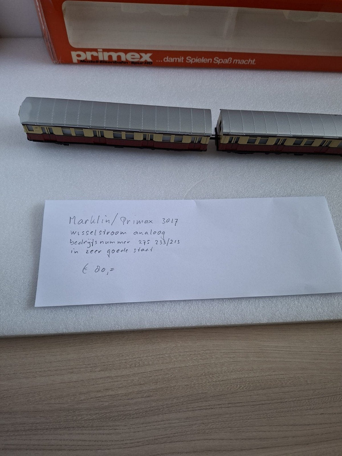 Marklin/Primex 3017 S-Bahn treisnstel wisselstroom analoog, Wisselstroom, Treinset, Ophalen of Verzenden, Zo goed als nieuw