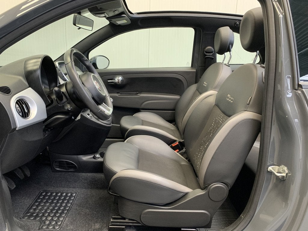 Fiat 500C 1.0 Hybrid Sport Cabriolet AIRCO-LEDER-NAVI by CAR, Auto's, Fiat, 12 maanden, Gebruikt, Euro 6, 4 stoelen