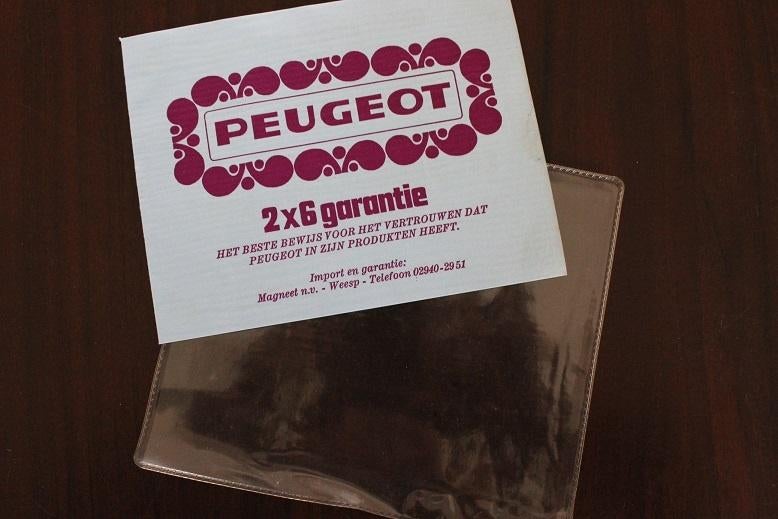 Peugeot / Magneet bromfiets garantie bewijs, Fietsen en Brommers, Ophalen of Verzenden, Zo goed als nieuw