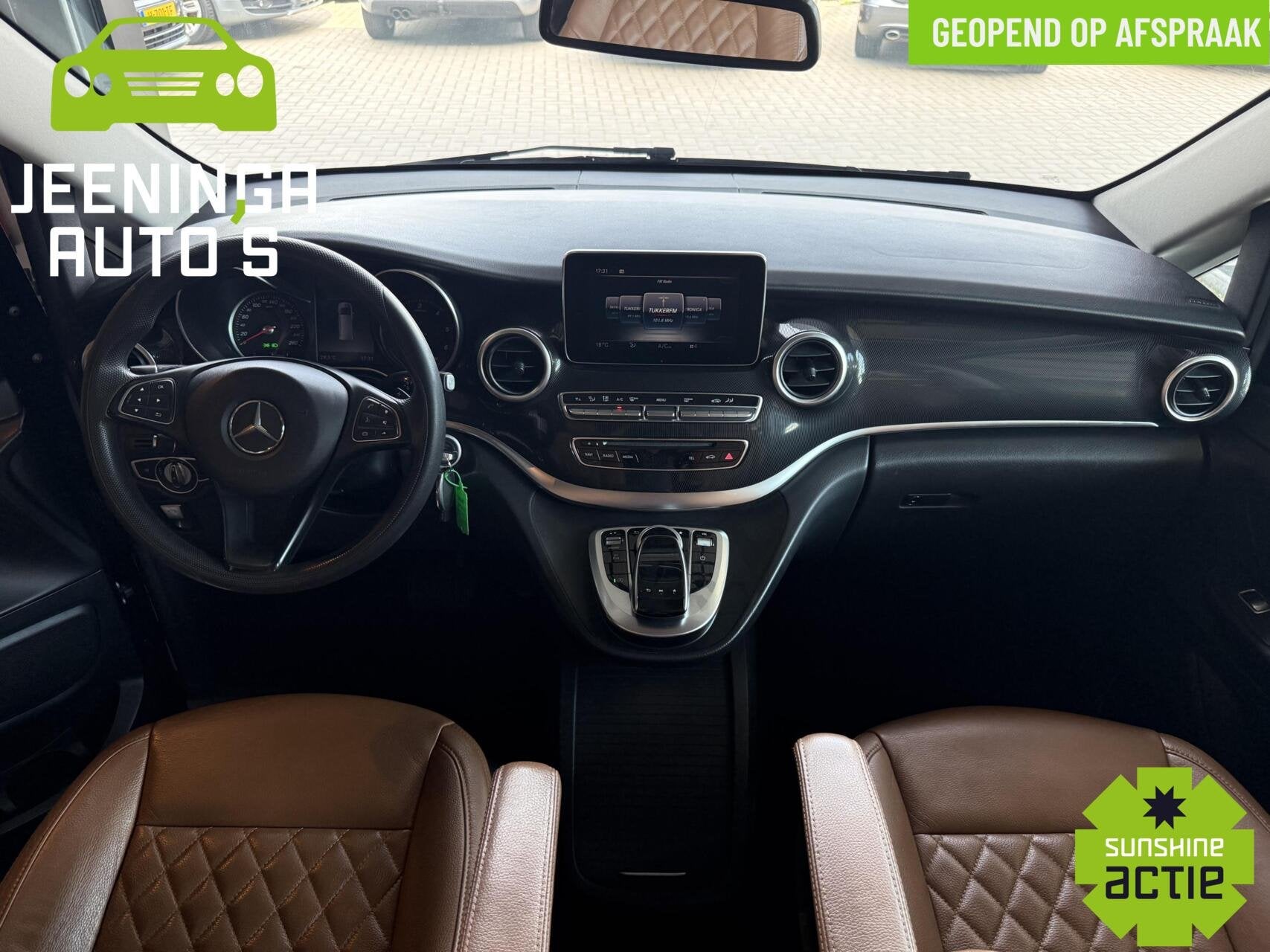 Mercedes V-klasse 220d Lang DC|Navi|PDC|Leer|BTW, Auto's, Bestelauto's, Automaat, Gebruikt, Euro 6, 4 cilinders