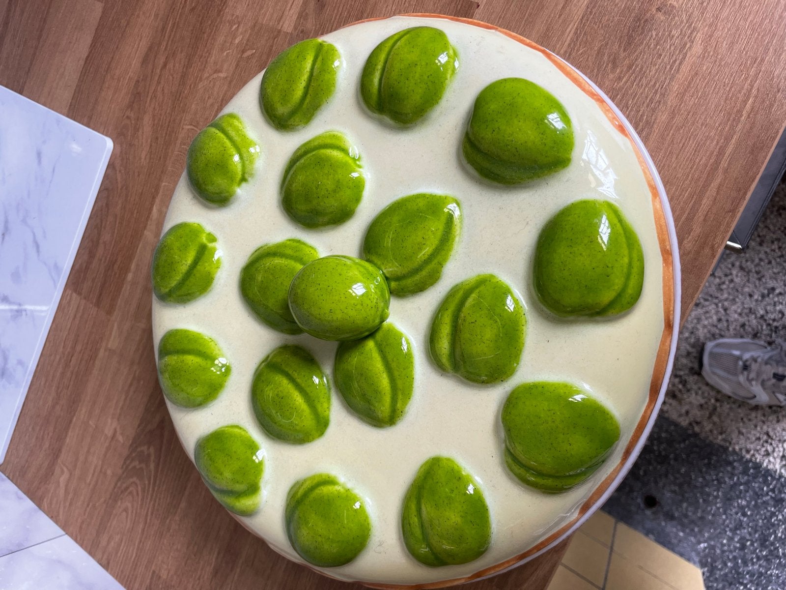 Fruitschaal met limoenen!, Huis en Inrichting, Ophalen, Gebruikt, Porselein of Keramiek, Schaal