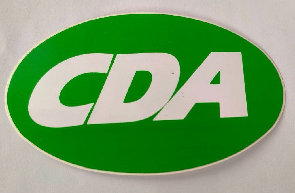 Sticker CDA (8), Ophalen of Verzenden, Zo goed als nieuw, Overige typen
