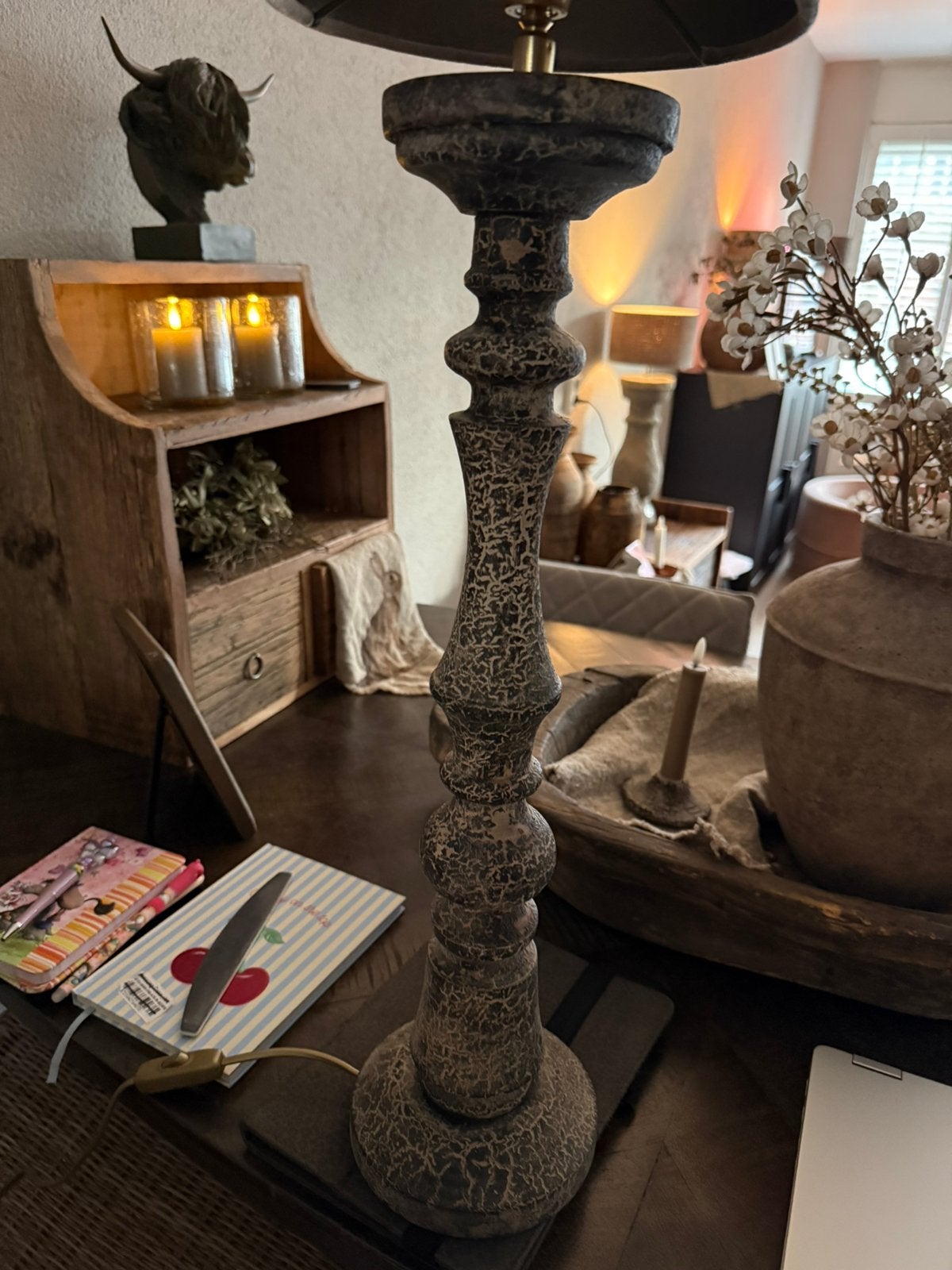 Lampevoet stoer, sober, aura peeperkorn, hoffz inr, Ophalen of Verzenden, Zo goed als nieuw, Minder dan 100 cm
