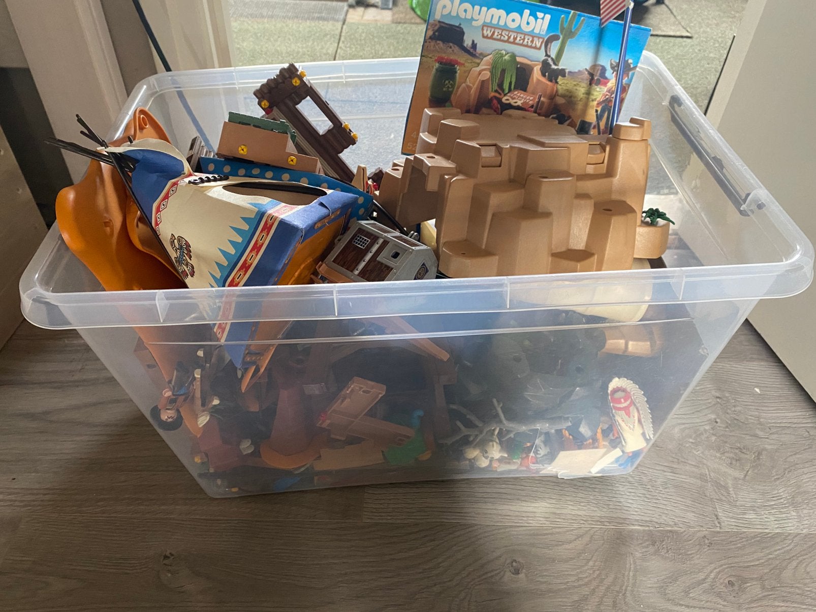 Playmobil indianen en cowboys, Ophalen of Verzenden, Gebruikt, Complete set, Overige typen