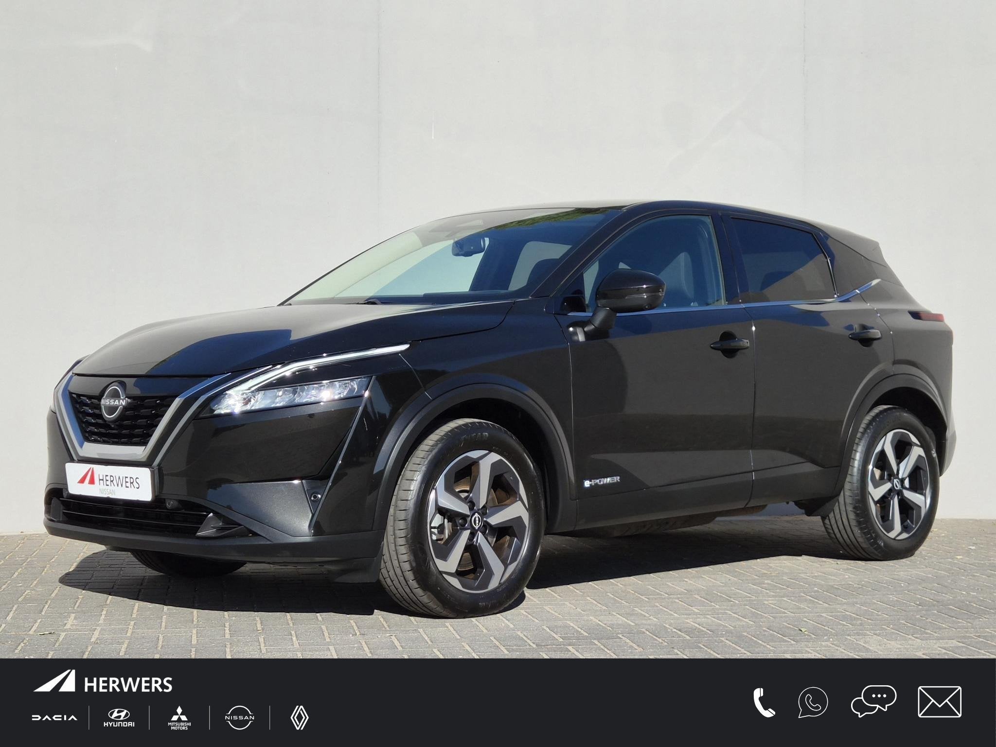Nissan Qashqai 1.5 e-Power N-Connecta / Adaptief cruise cont, Gebruikt, 2 kWh, Zwart, Bedrijf