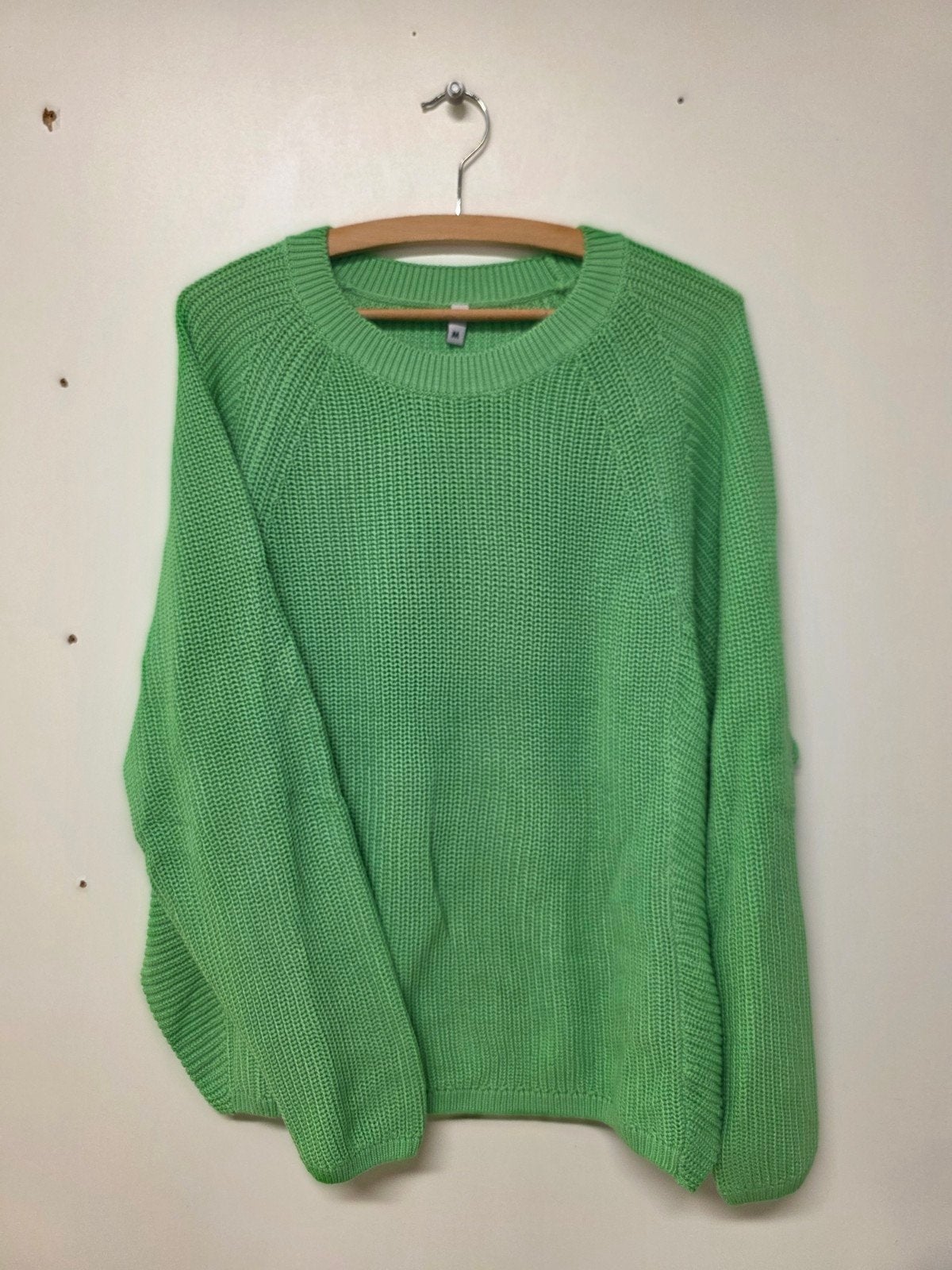 Nieuwe Knalgroene gebreide trui van HEMA maat M, Maat 38/40 (M), Nieuw, Ophalen of Verzenden, Hema