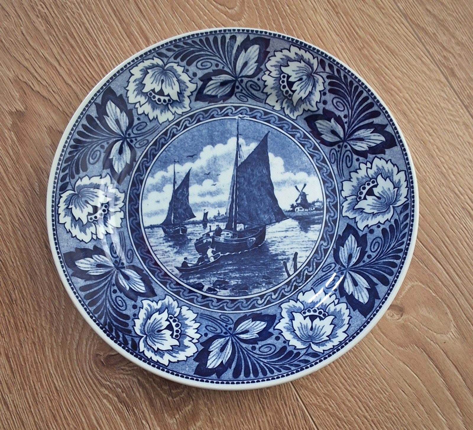 Wandschaal Delfts blauw, Antiek en Kunst, Ophalen