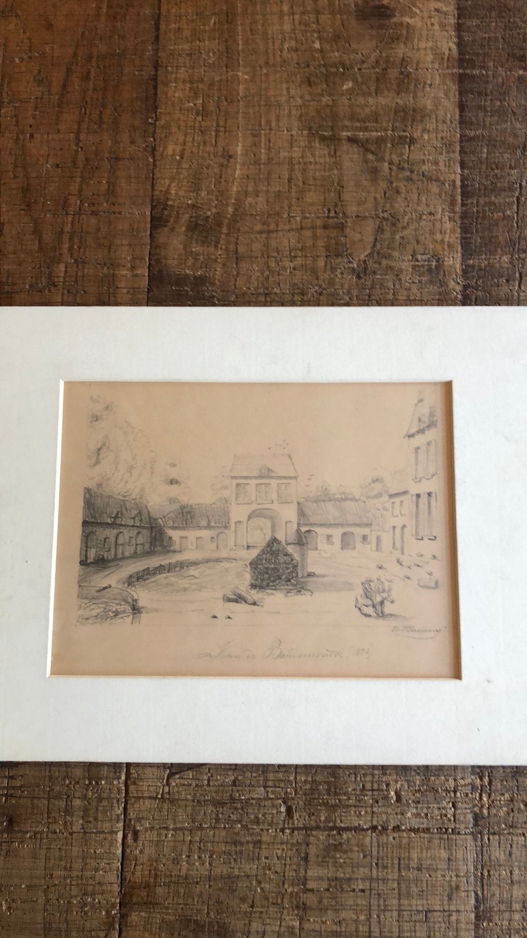 Oude tekening, Ophalen of Verzenden