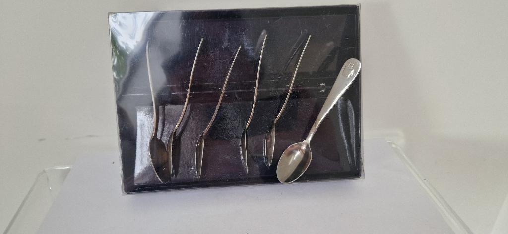 Zwaar verzilverde koffielepeltjes, Ophalen of Verzenden