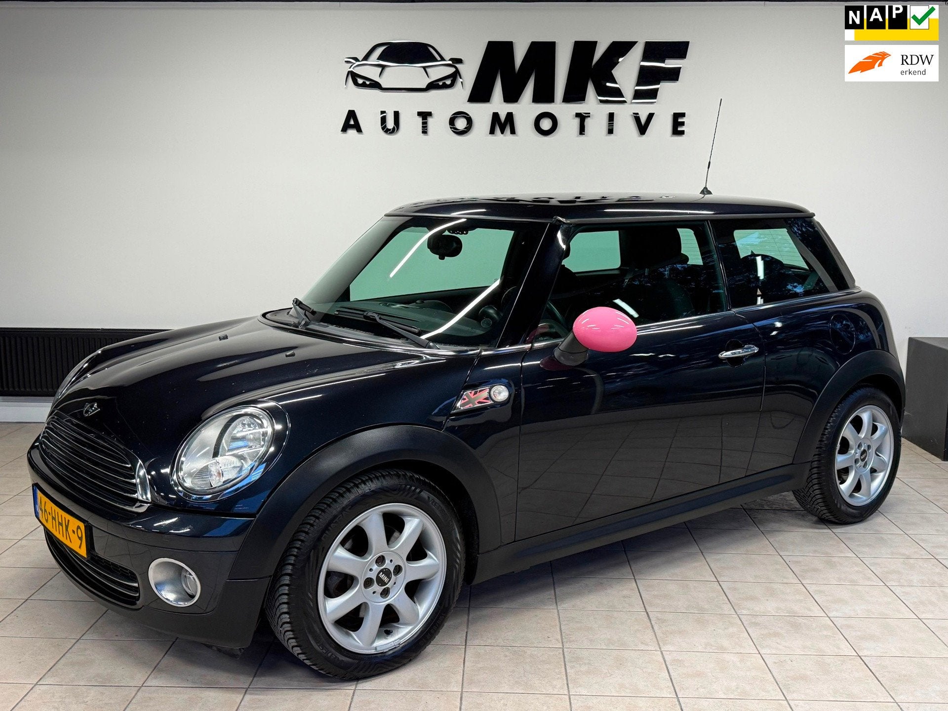 Mini 3-Deurs 1.6 Cooper Chili 2008 Airco/LMV/APK/101DKM NAP!, Voorwielaandrijving, Gebruikt, 750 kg, 4 cilinders