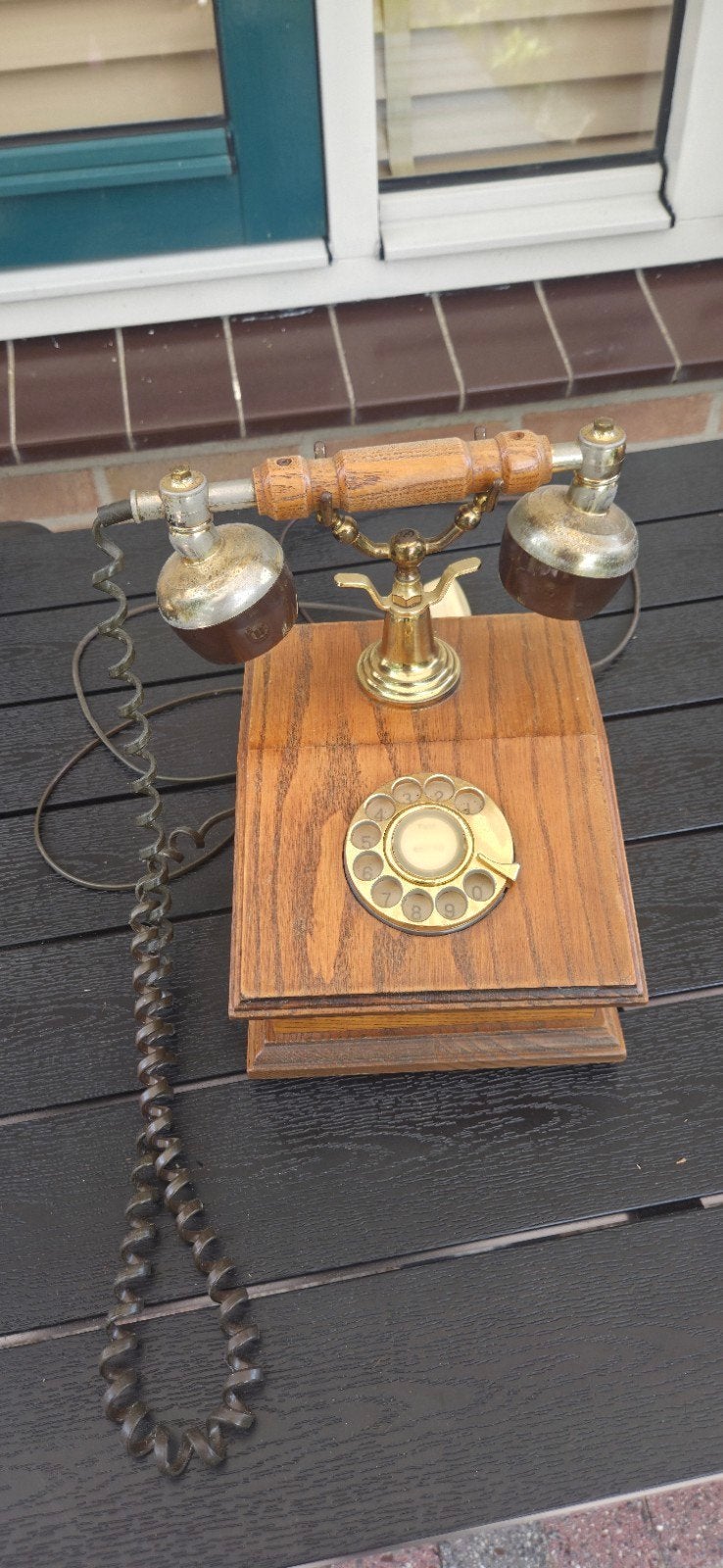 Antieke telefoon met draaischijf - Goed werkend, Ophalen of Verzenden, Gebruikt, Met draaischijf