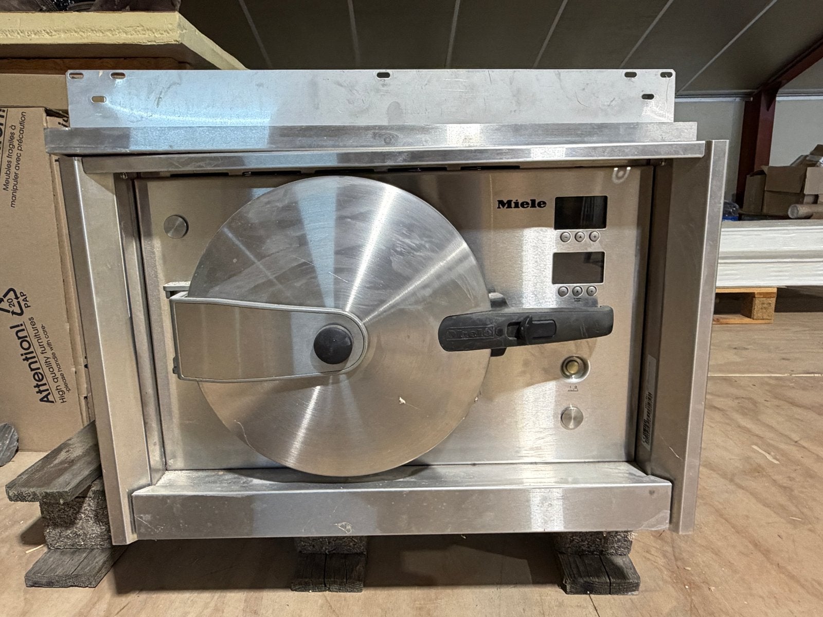 Miele DG 4060 EDST/R01 inbouw stoomoven RVS, Ophalen, 45 tot 50 cm, Gebruikt, 60 cm of meer