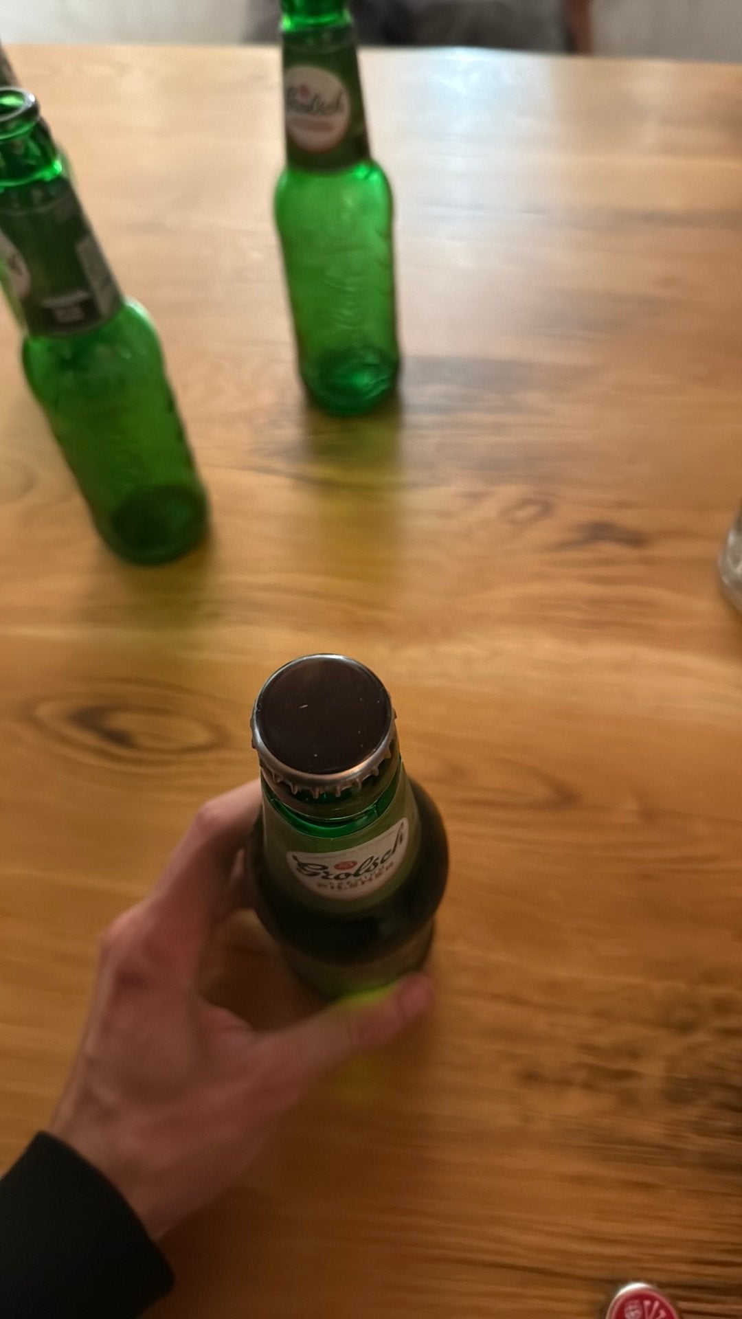 Grolsch fabrieksfout, Verzamelen, Biermerken, Ophalen of Verzenden, Zo goed als nieuw, Flesje(s), Grolsch