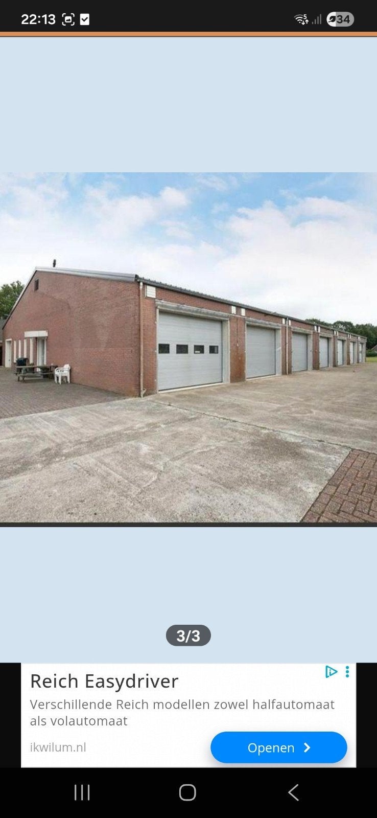 Te huur grote garagebox/ opslag loods in hegelsom, Limburg