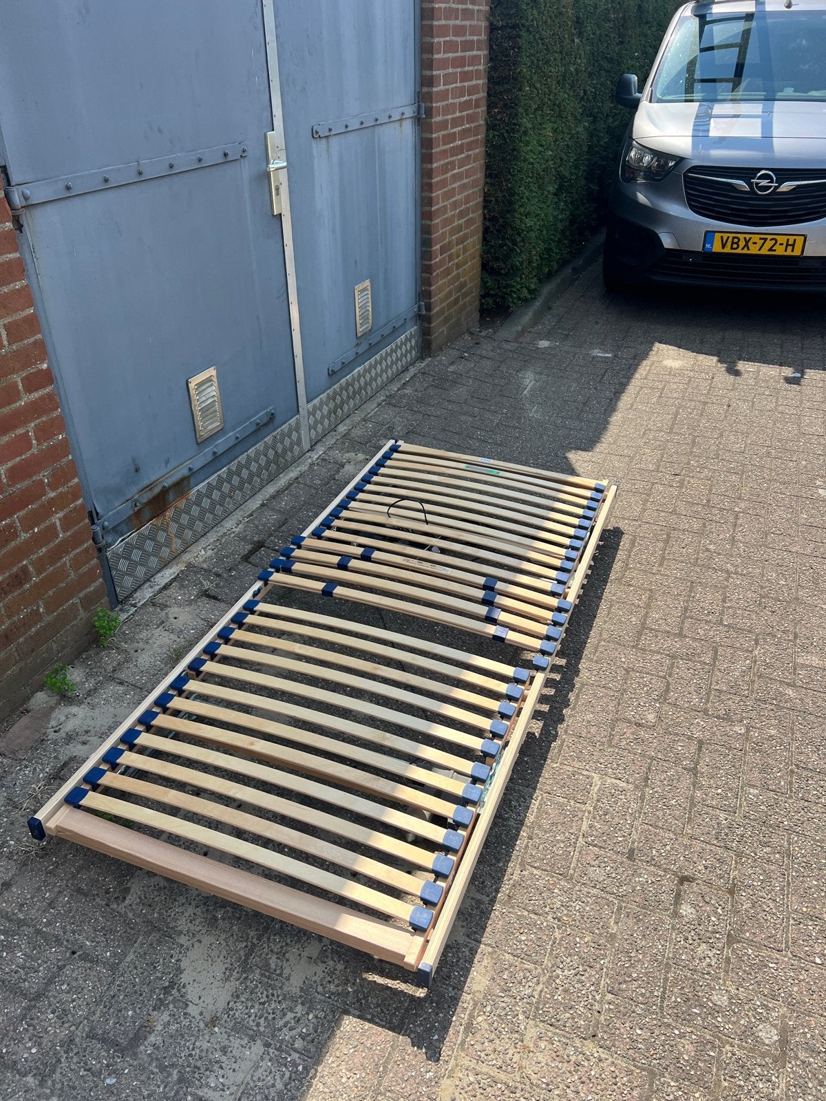 T.e.a.b. 3x Elektrisch verstelbare lattenbodem 90x200 cm, Ophalen, 90 cm, 200 cm, Hout