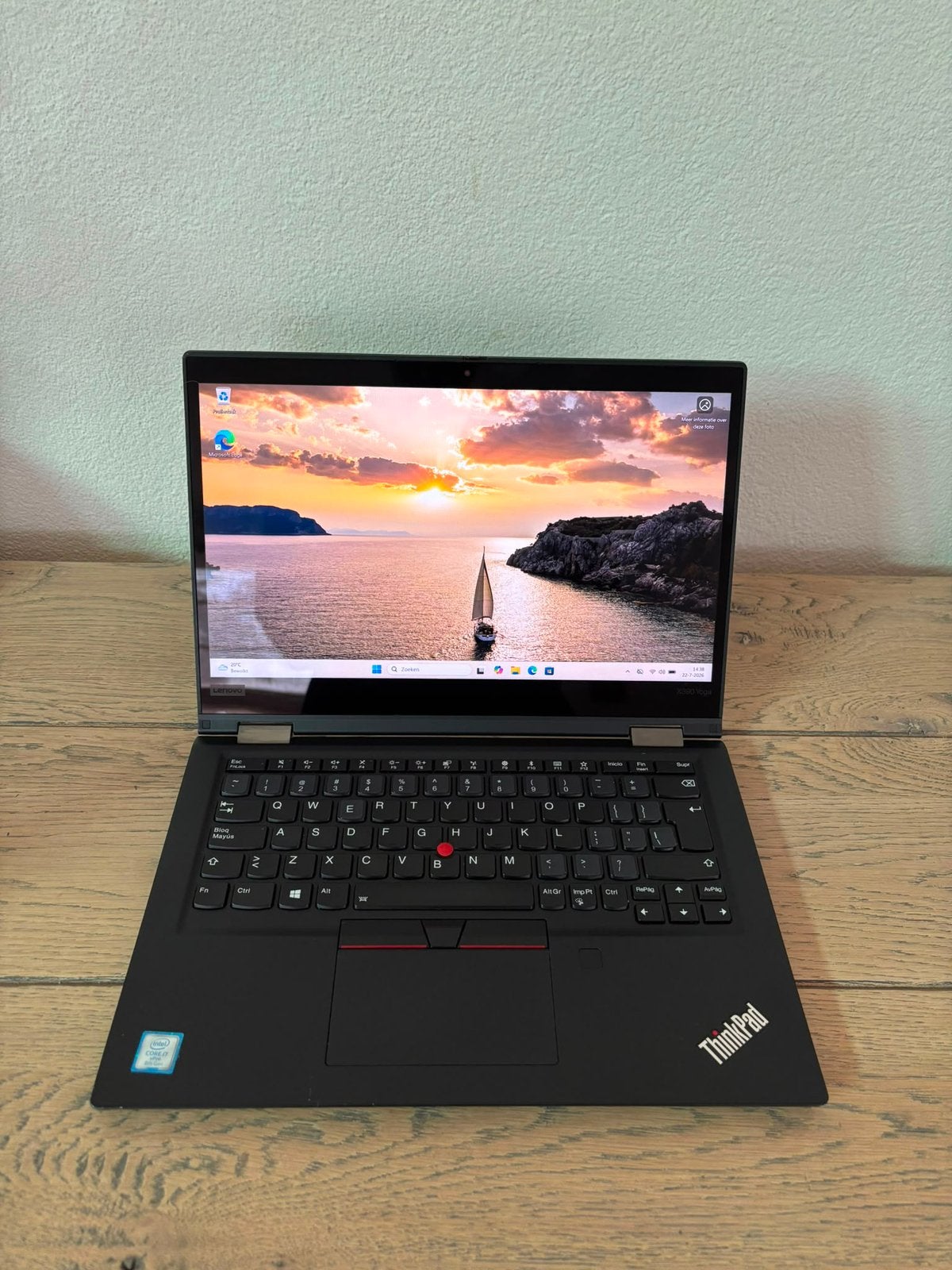 Lenovo ThinkPad X390 Yoga | i7-8665U | 16GB RAM | 512GB SSD, Qwerty, 13 inch, Minder dan 2 Ghz, Ophalen of Verzenden
