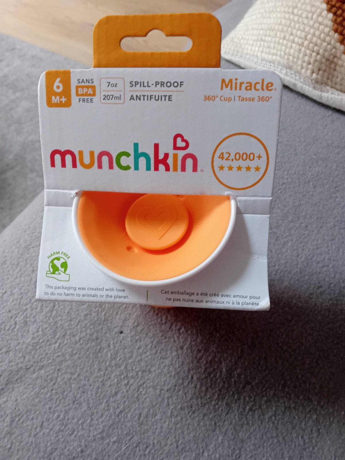 Munchkin Miracle 360 Antilekbeker - Oranje (Nieuw), Ophalen of Verzenden, Nieuw