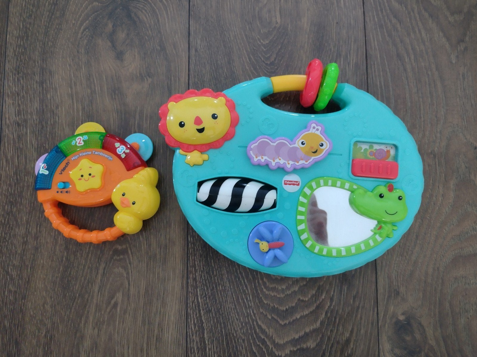 VTech Rammelaar & Fisher-Price Speelkleed Speelgoedset, Kinderen en Baby's, Ophalen of Verzenden, Gebruikt, Overige typen, Met geluid