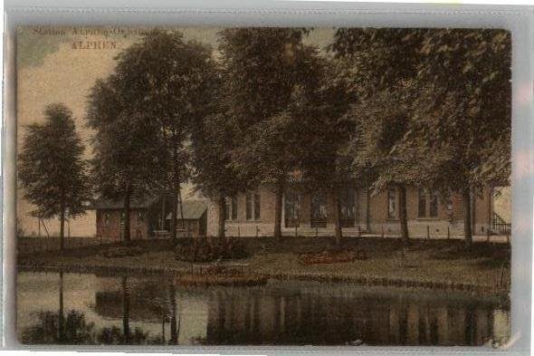 Oude ansichtkaart Station Alphen a/d Rijn-Oudshoorn zie info