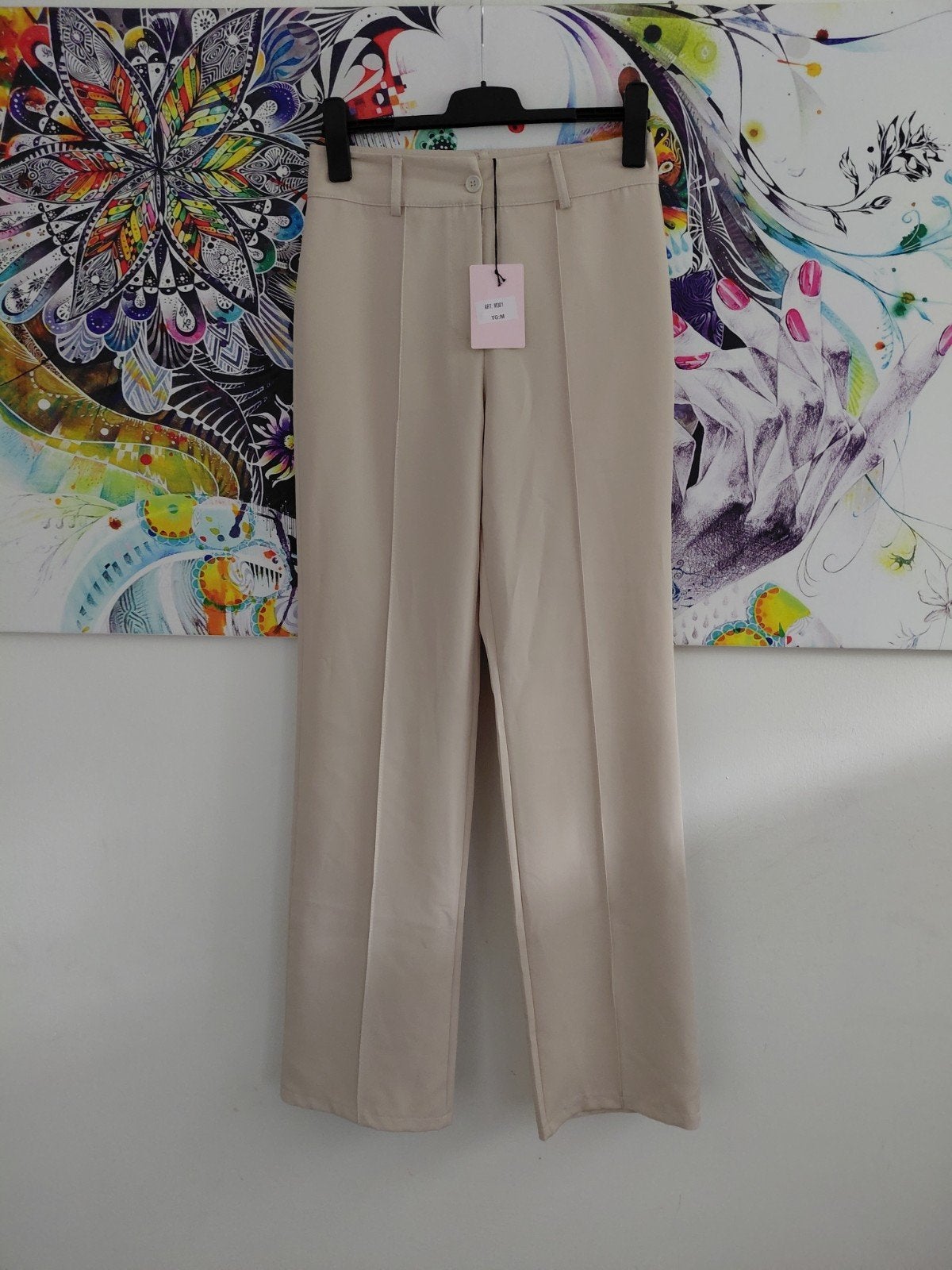 Nieuwe Eight Paris pantalon maat M, Kleding | Dames, Maat 38/40 (M), Eight paris, Beige, Nieuw
