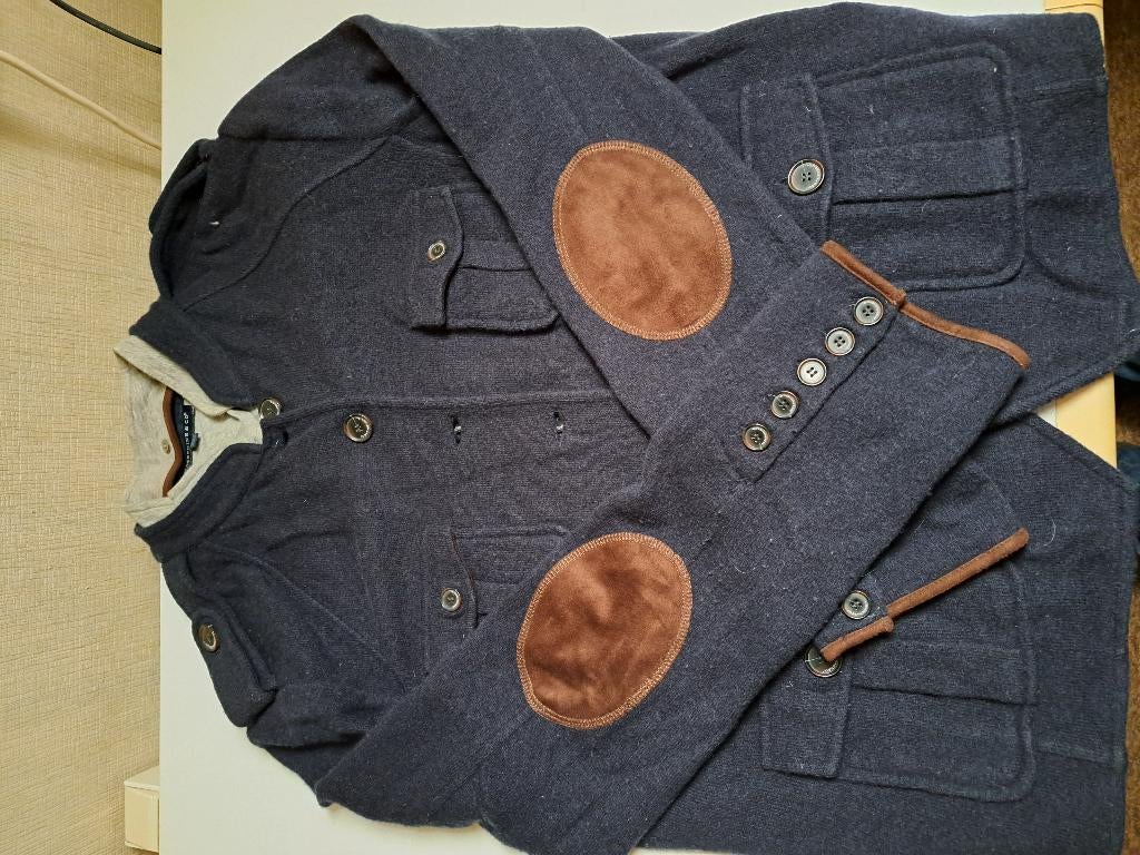 heren colbertje josephine & co z.g.a.n., Kleding | Heren, Ophalen of Verzenden, Zo goed als nieuw, Overige maten, Blauw