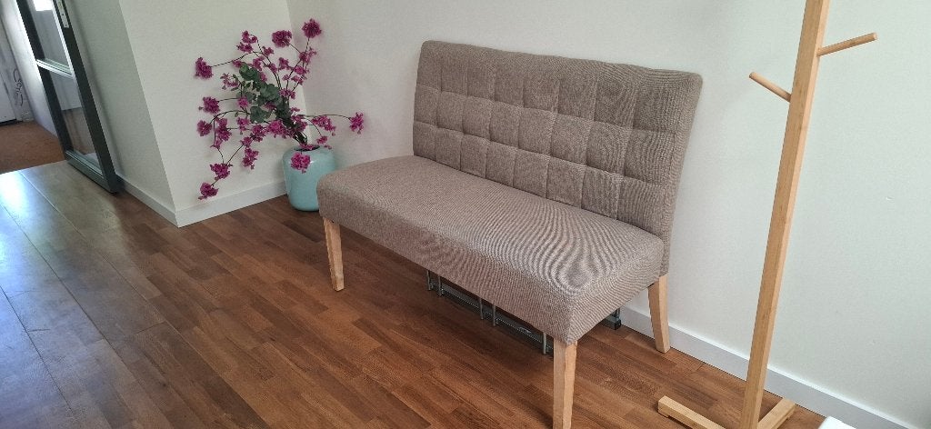Zitbank, Huis en Inrichting, Banken | Bankstellen, Ophalen, Gebruikt, Minder dan 75 cm, Tweepersoons