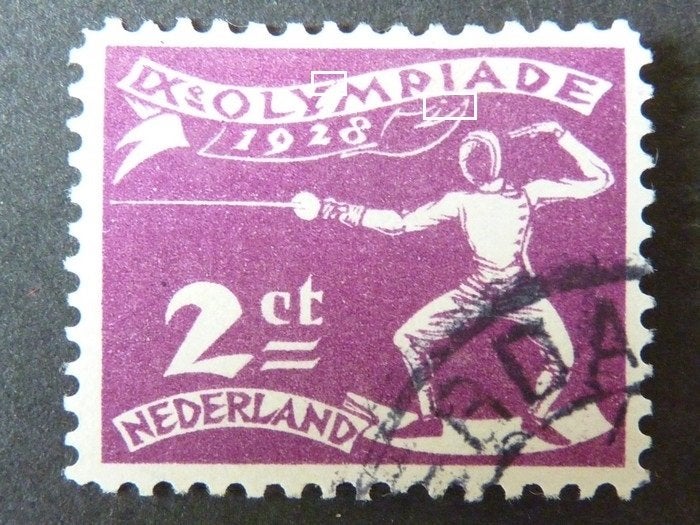 plaatfout 213 , gestempeld., Postzegels en Munten, Postzegels | Nederland, Verzenden, T/m 1940, Gestempeld