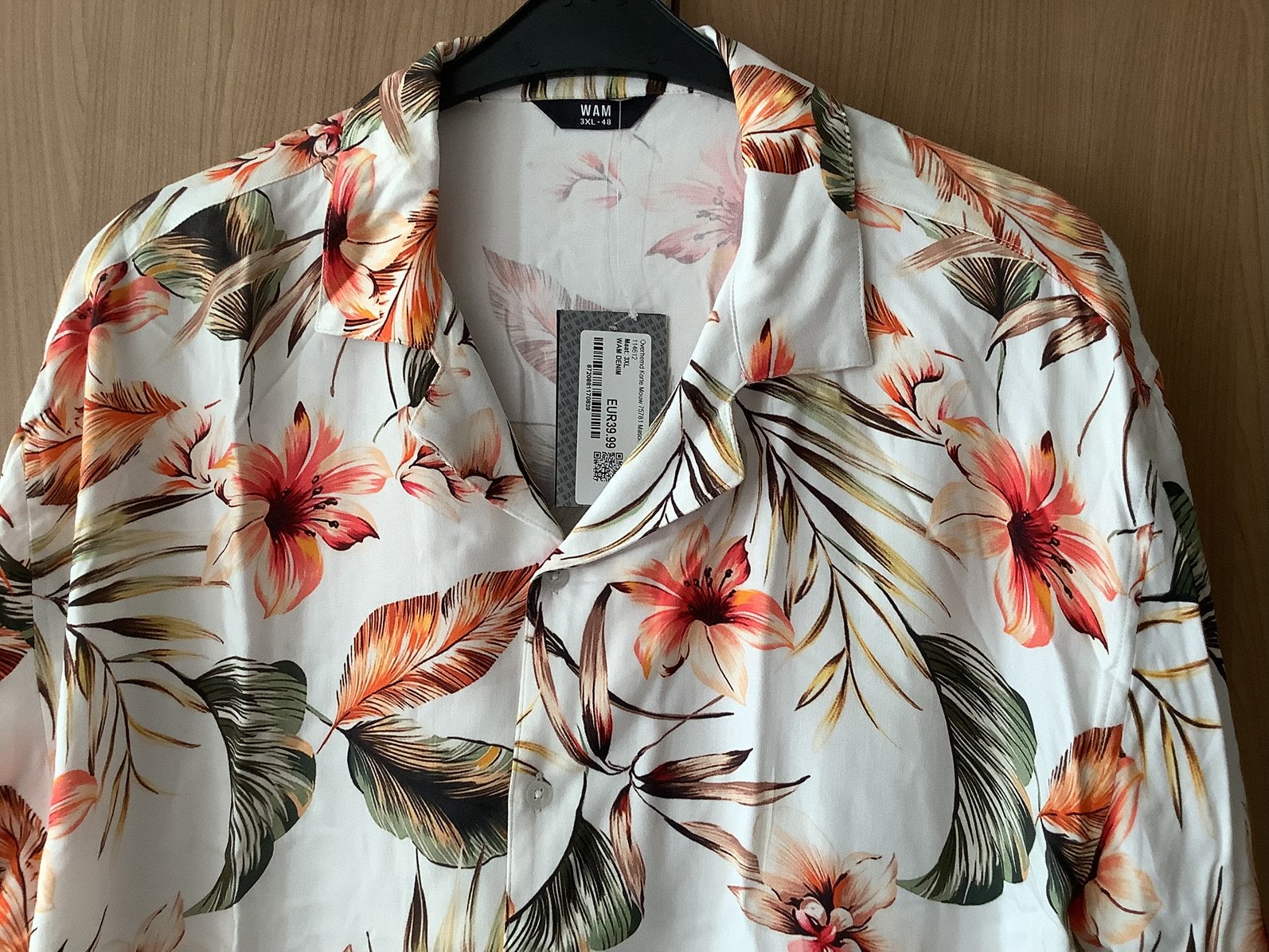 overhemd.  3. X. L.       Hawai., Verzenden, Zo goed als nieuw, Blauw