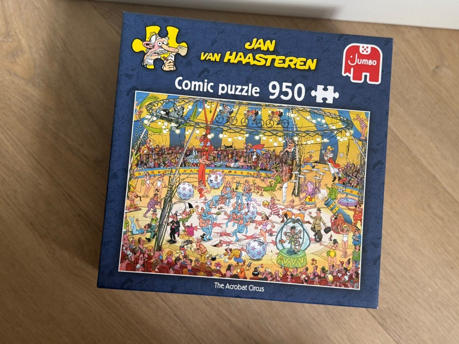 Jan van Haasteren puzzel acrobaten circus, Ophalen of Verzenden, 500 t/m 1500 stukjes, Zo goed als nieuw