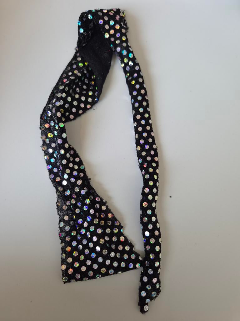 Nr 62 Zwarte sjaal met glitters voor Barbie, Ophalen of Verzenden