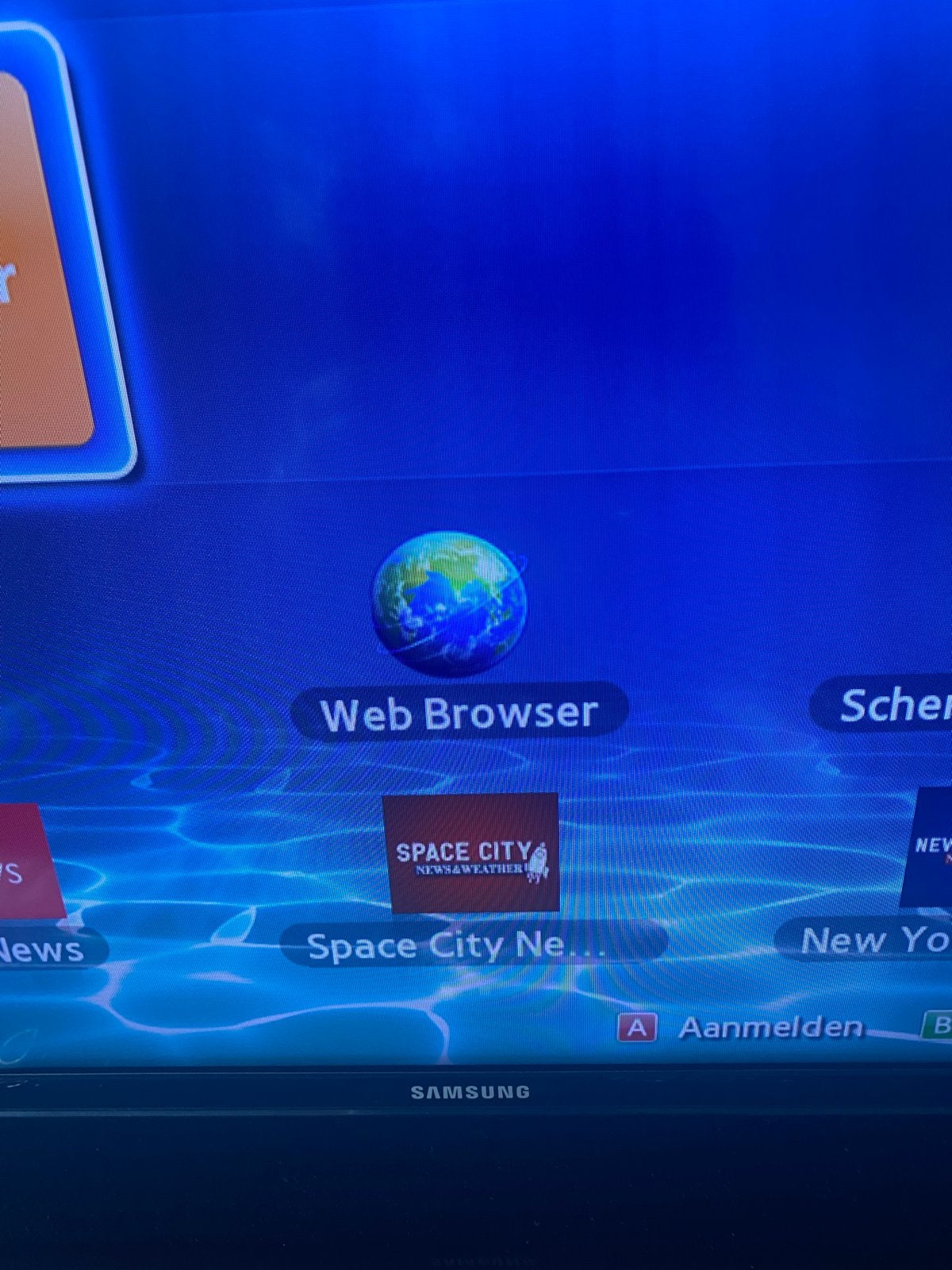 Samsung Smart TV met afstandsbediening, Gebruikt, 50 Hz, Ophalen of Verzenden, Samsung