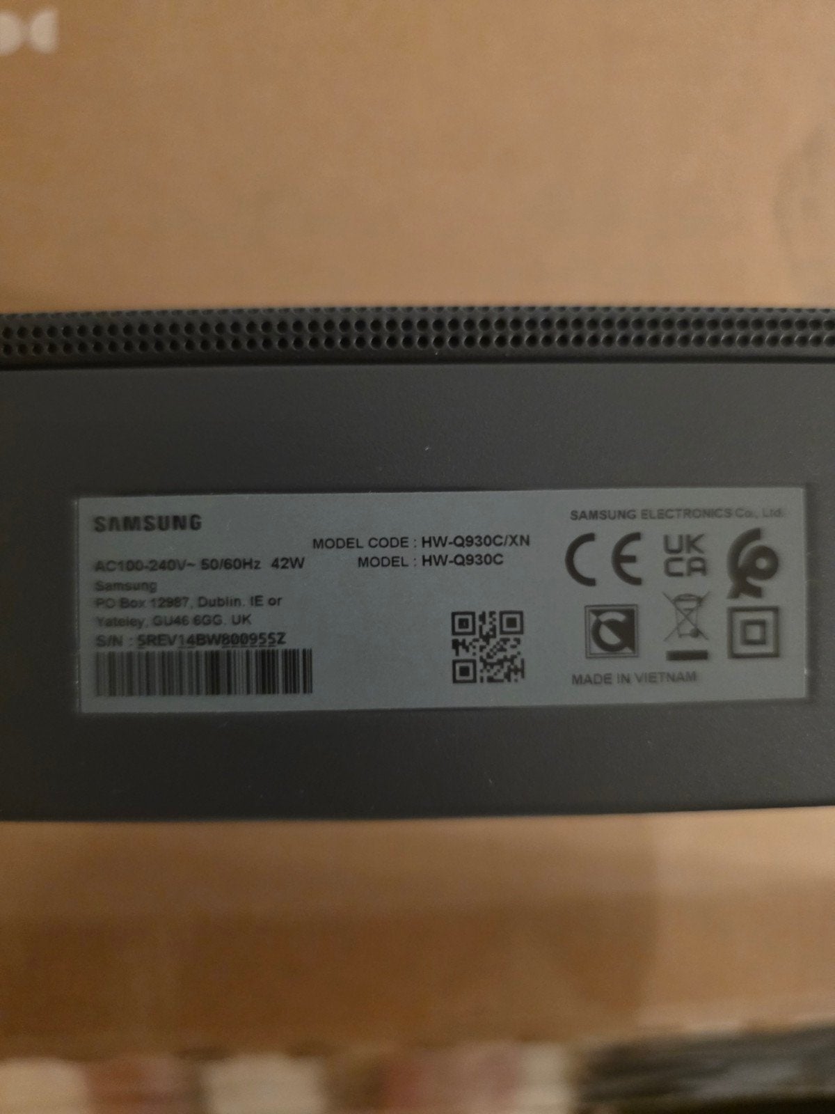Samsung HW-Q930C Soundbar met draadloze subwoofer en achters, Ophalen of Verzenden, Bluetooth, Zo goed als nieuw