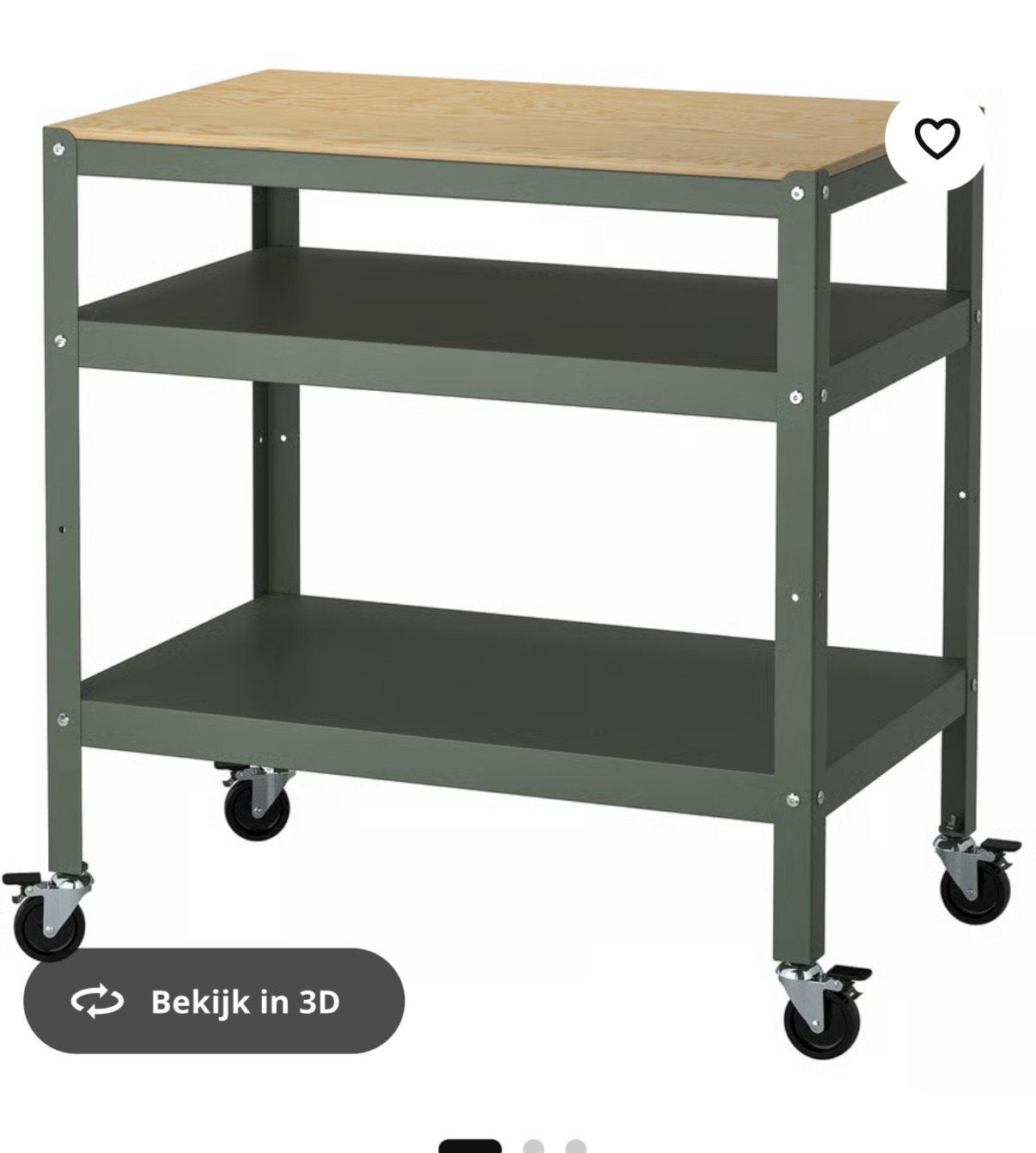 IKEA Roltafel - 85x54x88 cm - Handig en Mobiel, Ophalen, Gebruikt