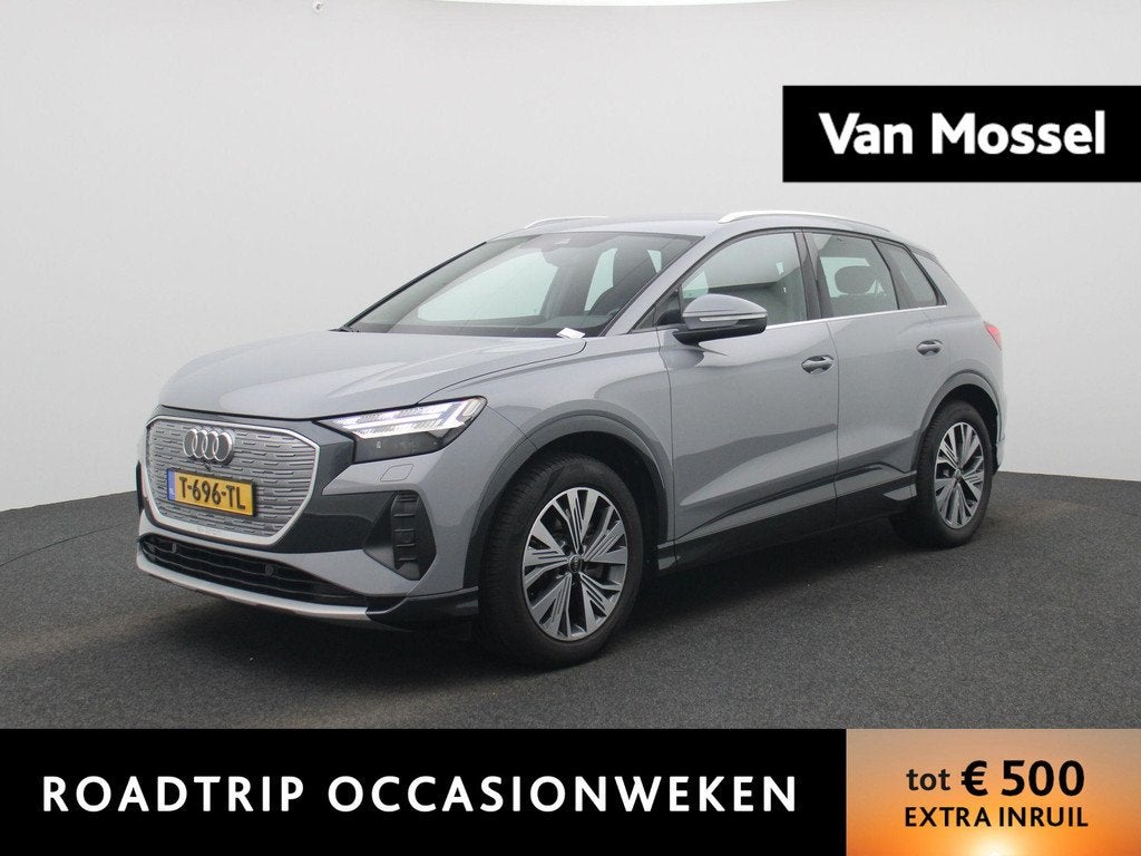 Audi Q4 e-tron 40 Advanced edition 77 kWh STOELVERWARMING-AP, Auto's, Audi, Automaat, 12 maanden, Gebruikt, Zwart