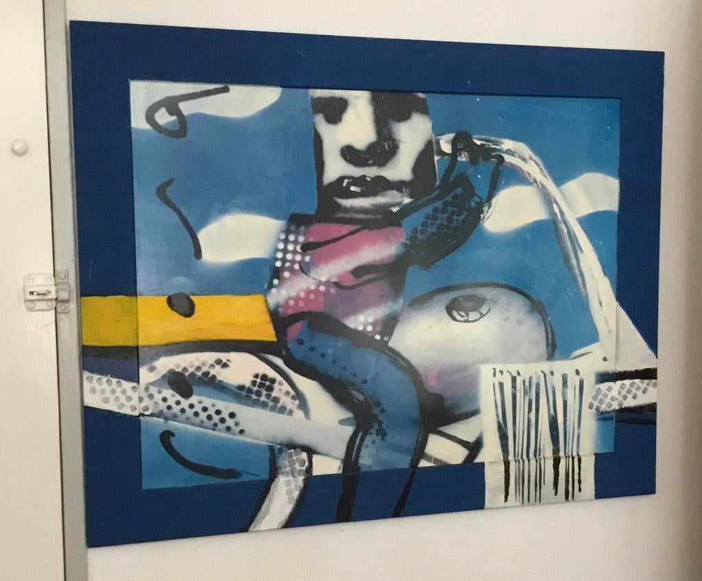 Herman Brood, EASY RIDER, Antiek en Kunst, Kunst | Schilderijen | Abstract, Ophalen