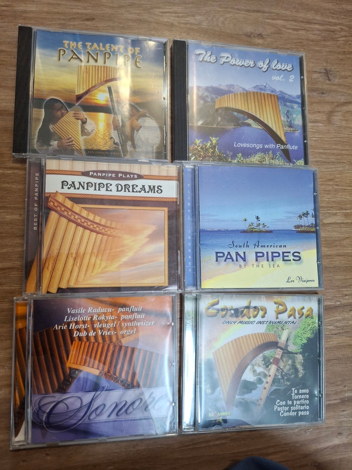 6 panfluit cds, Ophalen of Verzenden, Zo goed als nieuw