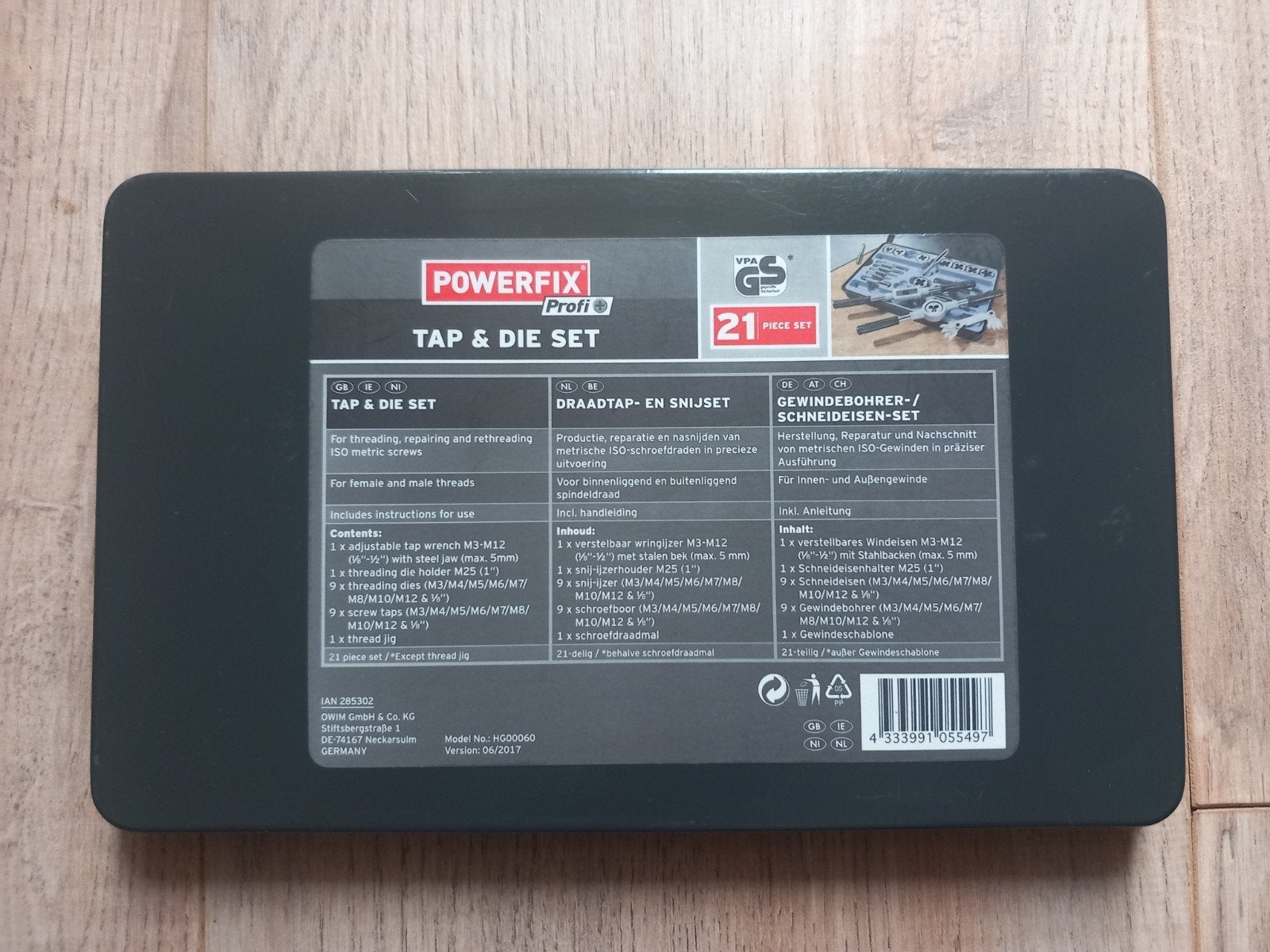 Powerfix Profi Draadtap- en Snijset 21-delig, Ophalen of Verzenden, Zo goed als nieuw, Overige typen, Overige merken