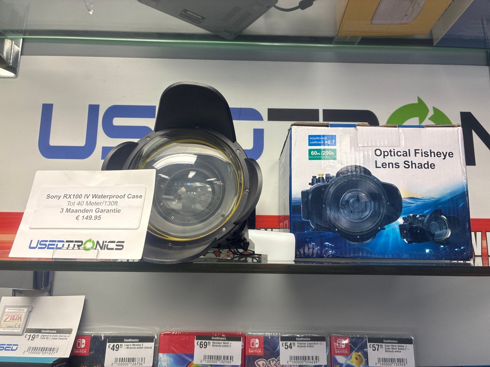 Sony RX100 IV Onderwaterhuis met Fisheye Lens Shade, Sony, Ophalen of Verzenden, Zo goed als nieuw, 10 t/m 40 meter