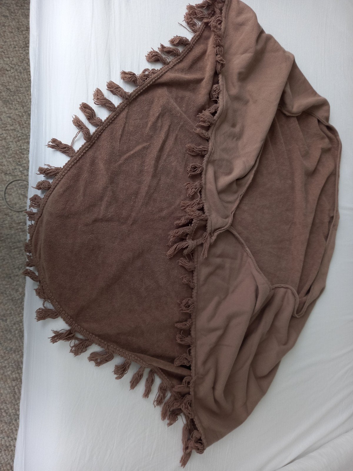 Mooie bruine sjaal omslagdoek van Braez, Kleding | Dames, Maat 46/48 (XL) of groter, Ophalen of Verzenden, Zo goed als nieuw, Braez