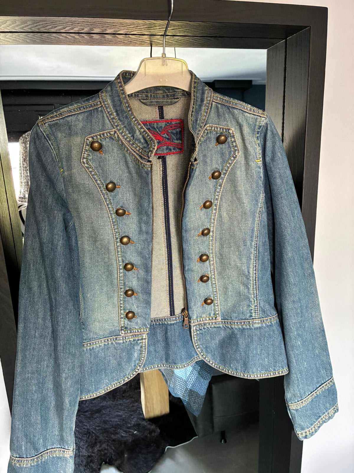 Spijkerjasje maat S, Kleding | Dames, Ophalen of Verzenden, Zo goed als nieuw, Maat 36 (S), Blauw