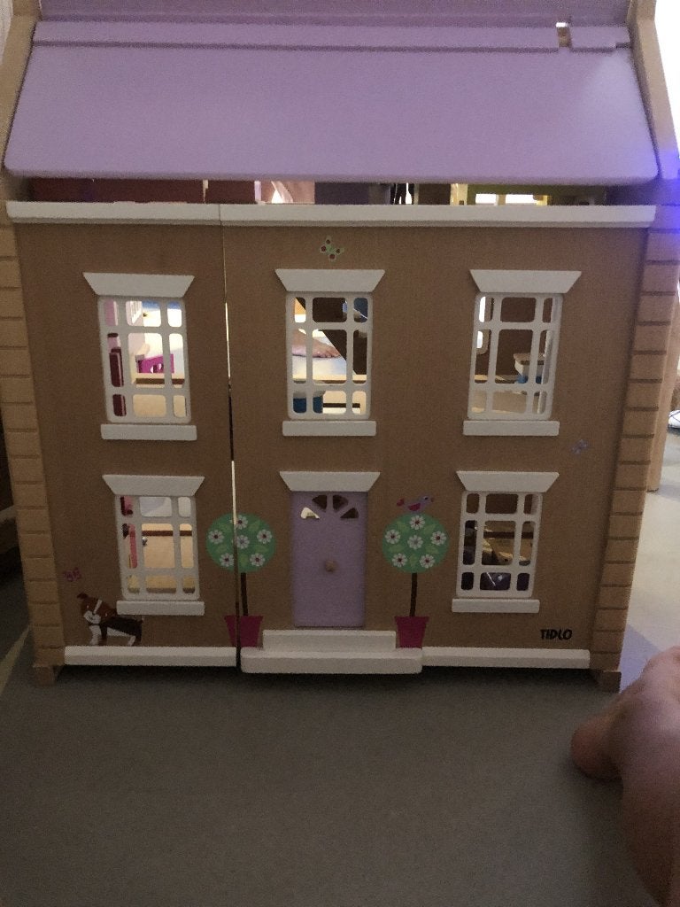 Houten Poppenhuis, tidlo als nieuw!, Ophalen, Zo goed als nieuw, Poppenhuis